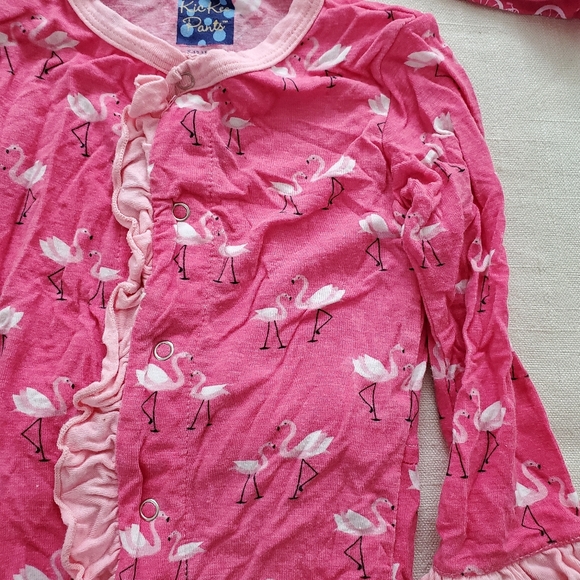 Kickee Pants Flamingo sleeper and bicycle hat - Picture 6 of 9